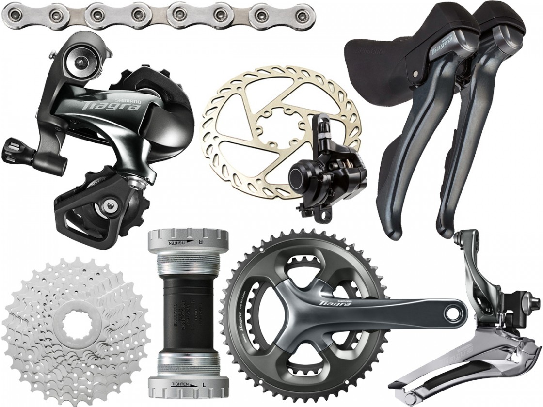 パーツ SHIMANO Tiagra 4700 four-pice set パーツ SHIMANO Tiagra